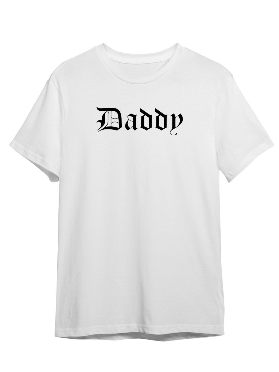 

Футболка унисекс Каждому Своё Daddy/Папочка/Готика STGO9N белая 4XL, Белый, "Daddy/Папочка/Готика" STGO9N