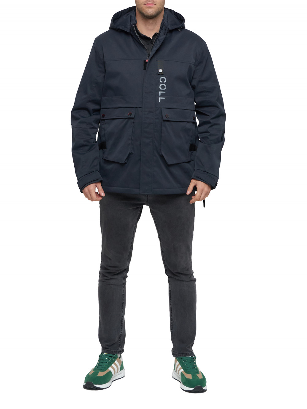 

Спортивная куртка мужская NoBrand AD8600 синяя 54 RU, AD8600