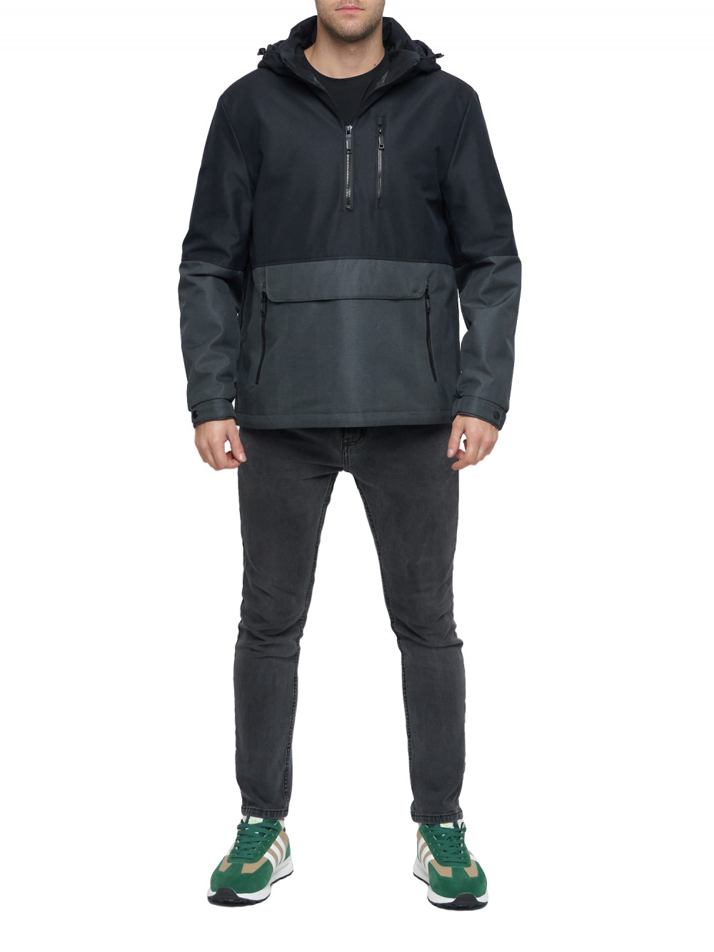

Анорак мужской NoBrand AD3307 синий 58 RU, AD3307