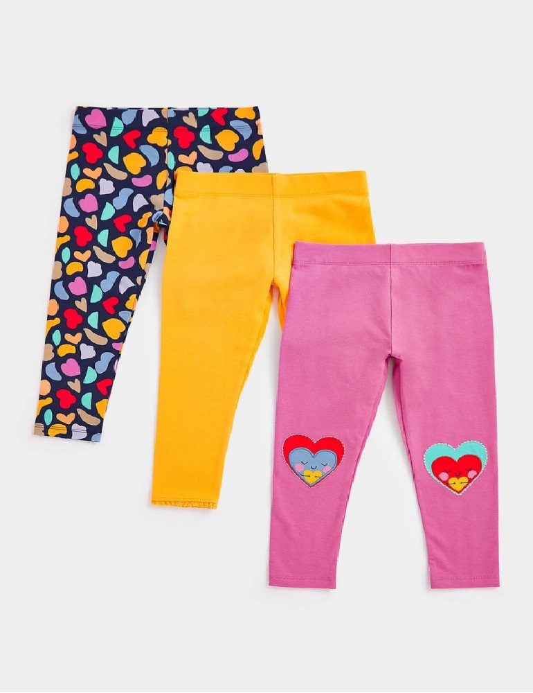 

Брюки (3 шт) Mothercare Pants (3 pcs) MC-CA327, 98, Розовый;оранжевый;синий, MC-CA327