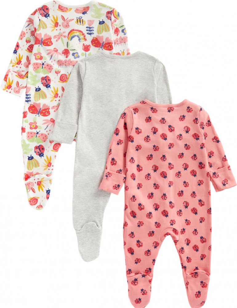 

Комбинезон (3 шт) Mothercare Jumpsuit (3 pcs) MC-ZA048, 86, Разноцветный;розовый;бежевый, MC-ZA048