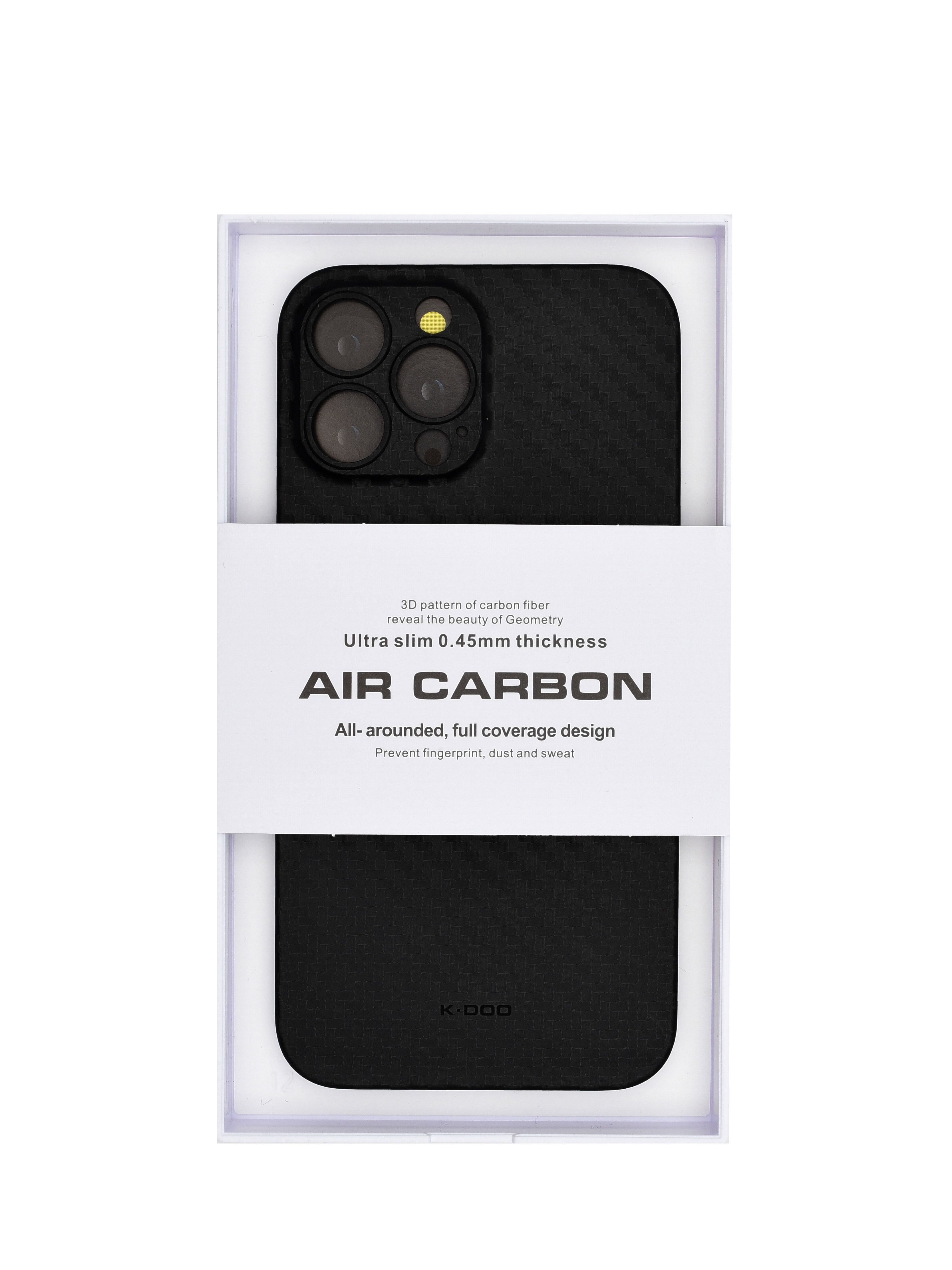 Чехол для iPhone 14 Pro Max AIR Carbon High Quality - Чёрный