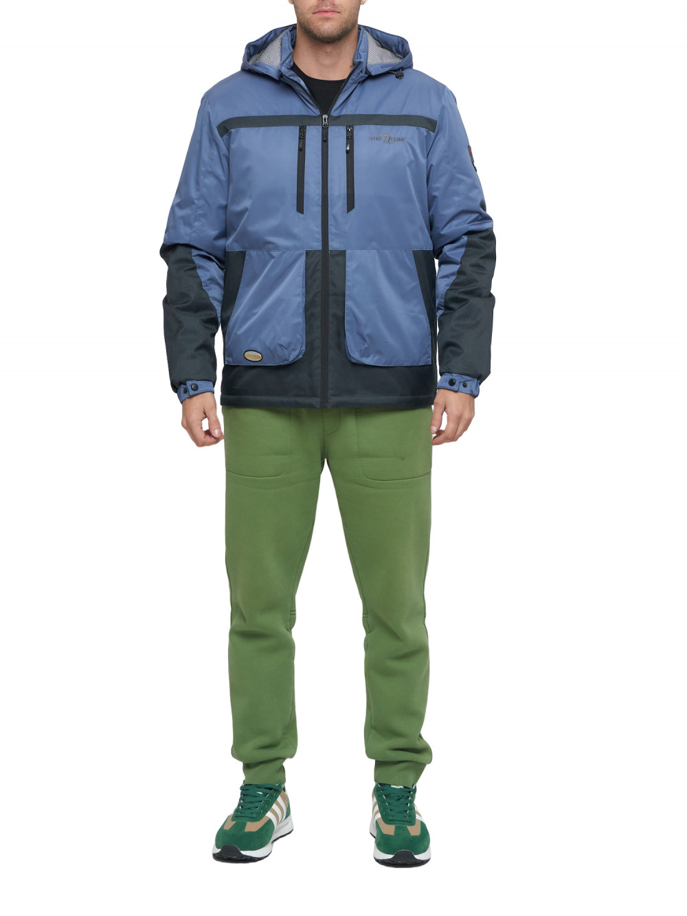 

Спортивная куртка мужская NoBrand AD8815 синяя 56 RU, AD8815