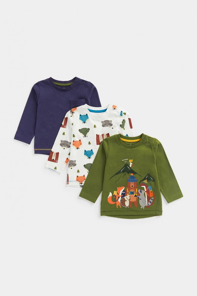 

Футболка (3 шт) Mothercare T-shirt (3 pcs) MC-CC795, 104, Зеленый;белый;синий, MC-CC795