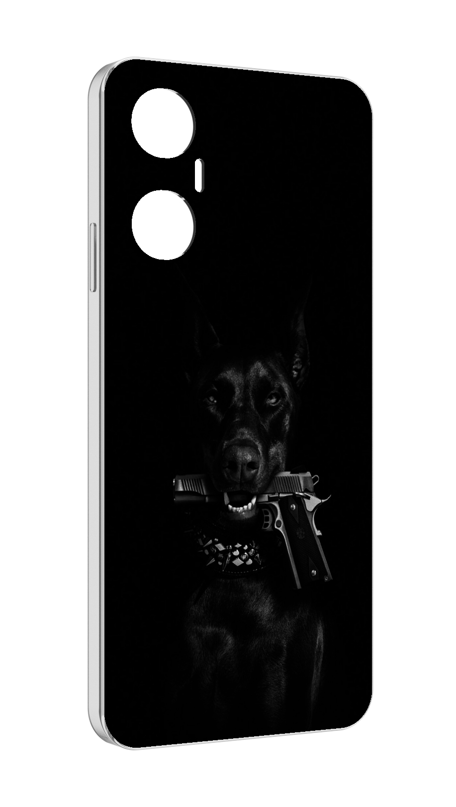 

Чехол MyPads доберман мужской для Infinix Hot 20 5G, Прозрачный, Tocco