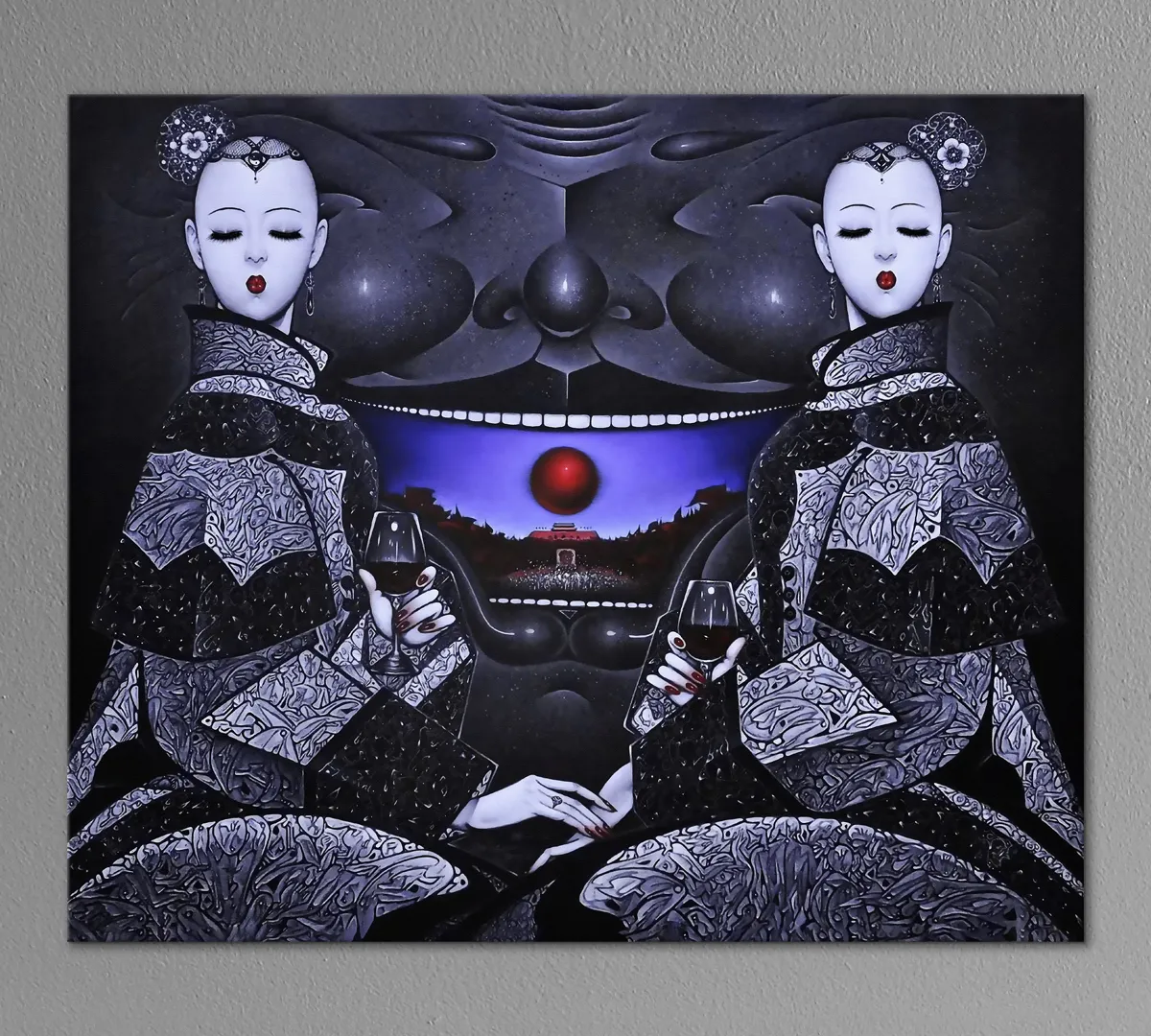 

Картина интерьерная на холсте Poly Print Art Курильщицы-3 50х40 см.