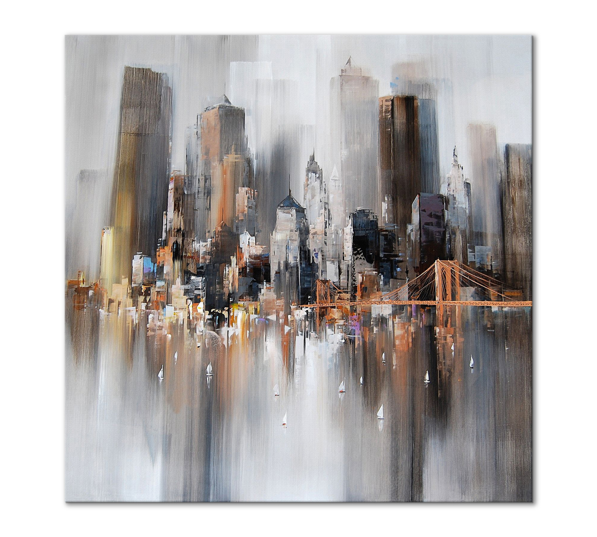 

Картина интерьерная на холсте Poly Print Art Бруклинский мост 50х50 см.