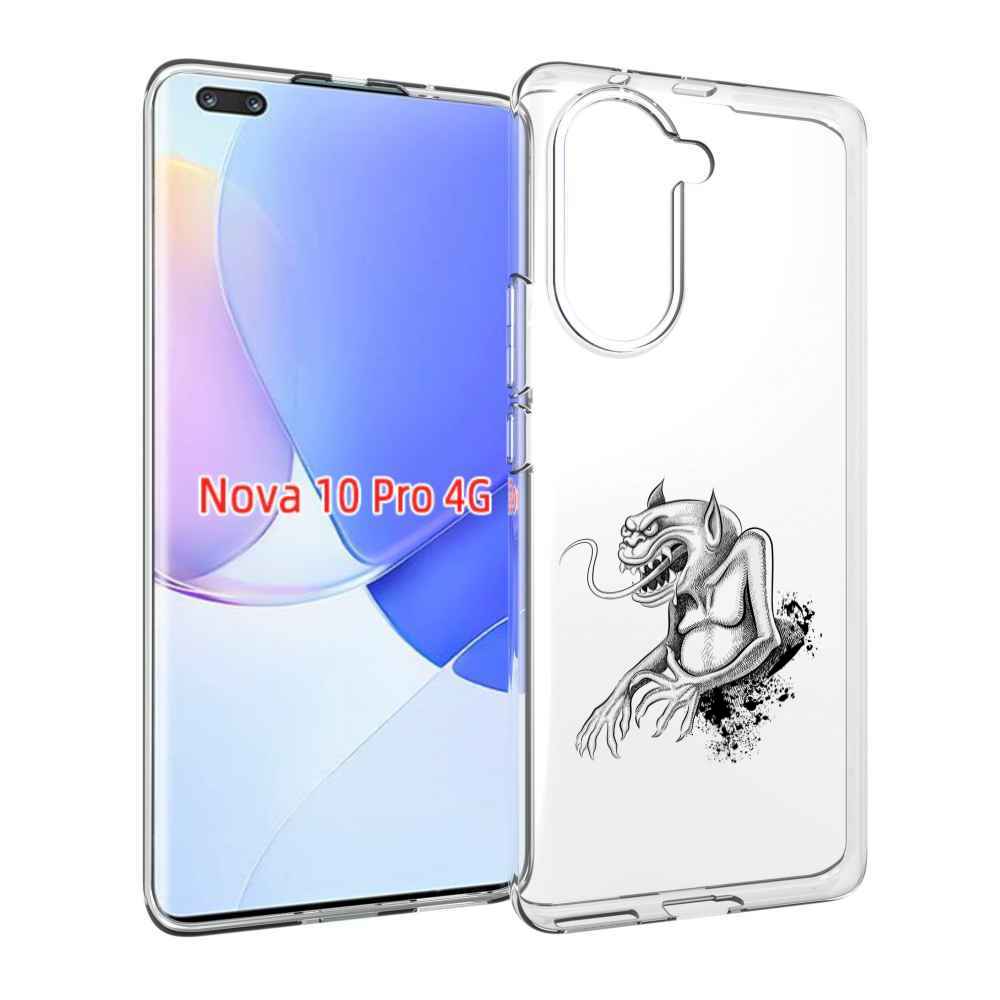 Чехол MyPads чорт для Huawei Nova 10 Pro противоударный