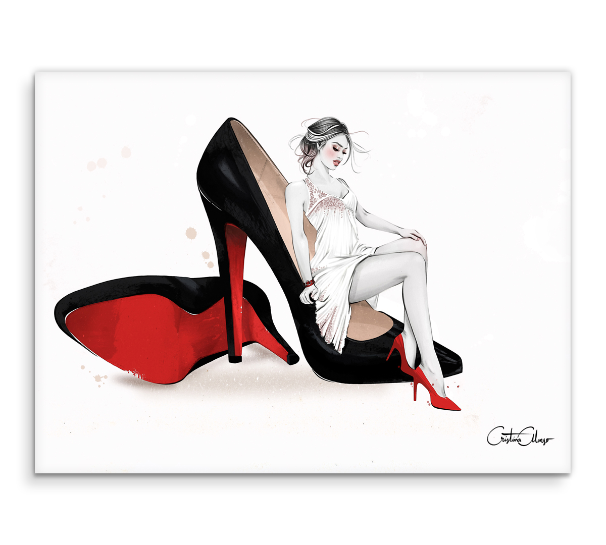 

Картина интерьерная на холсте Poly Print Art На лабутенах 40х60 см.