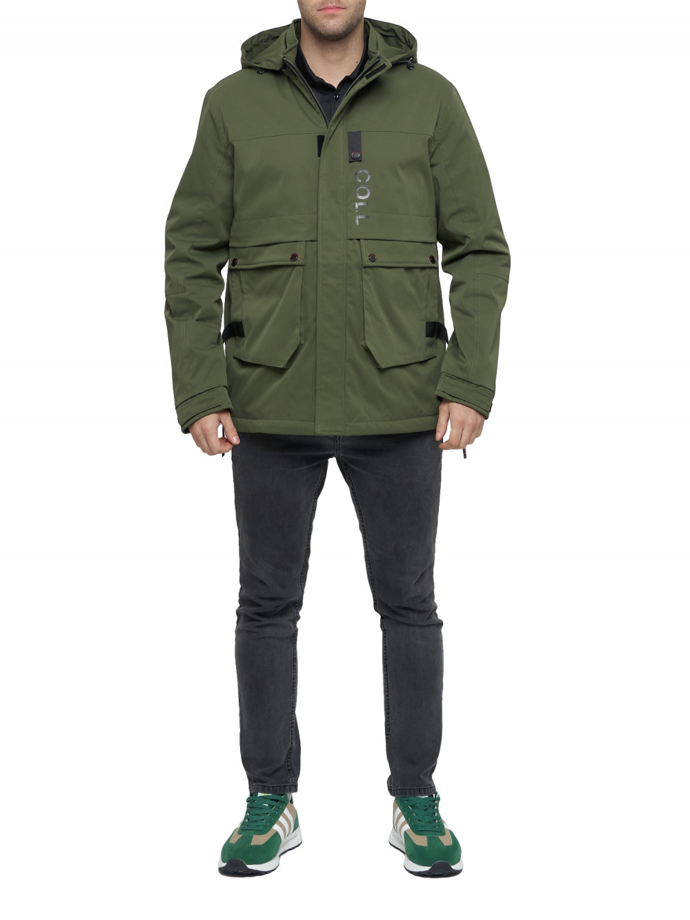 

Спортивная куртка мужская NoBrand AD8600 хаки 52 RU, AD8600