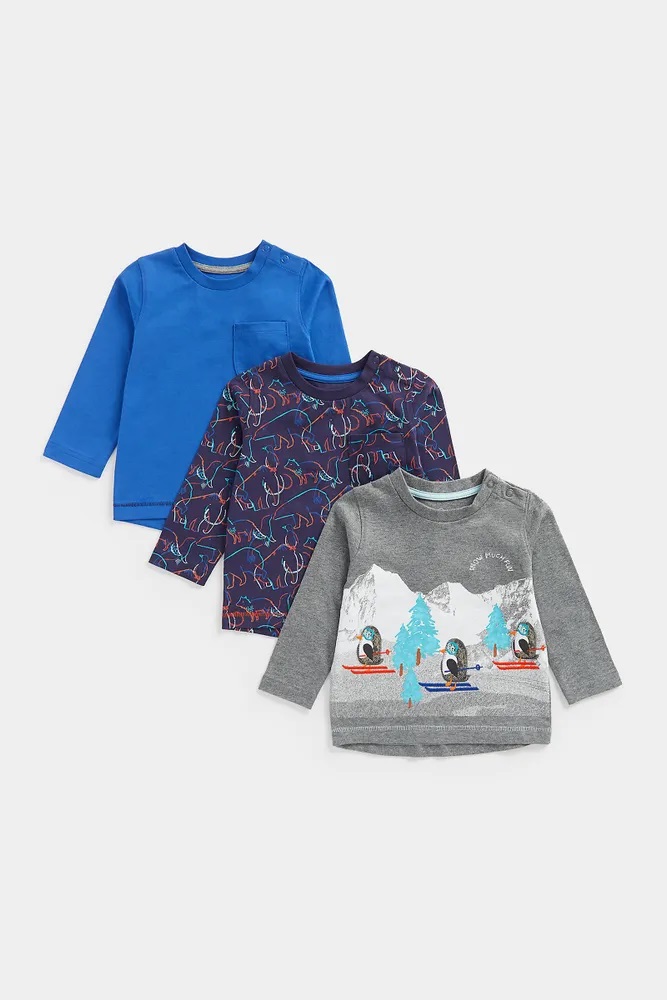 

Футболка (3 шт) Mothercare T-shirt (3 pcs) MC-CC819, 98, Серый;фиолетовый;синий, MC-CC819