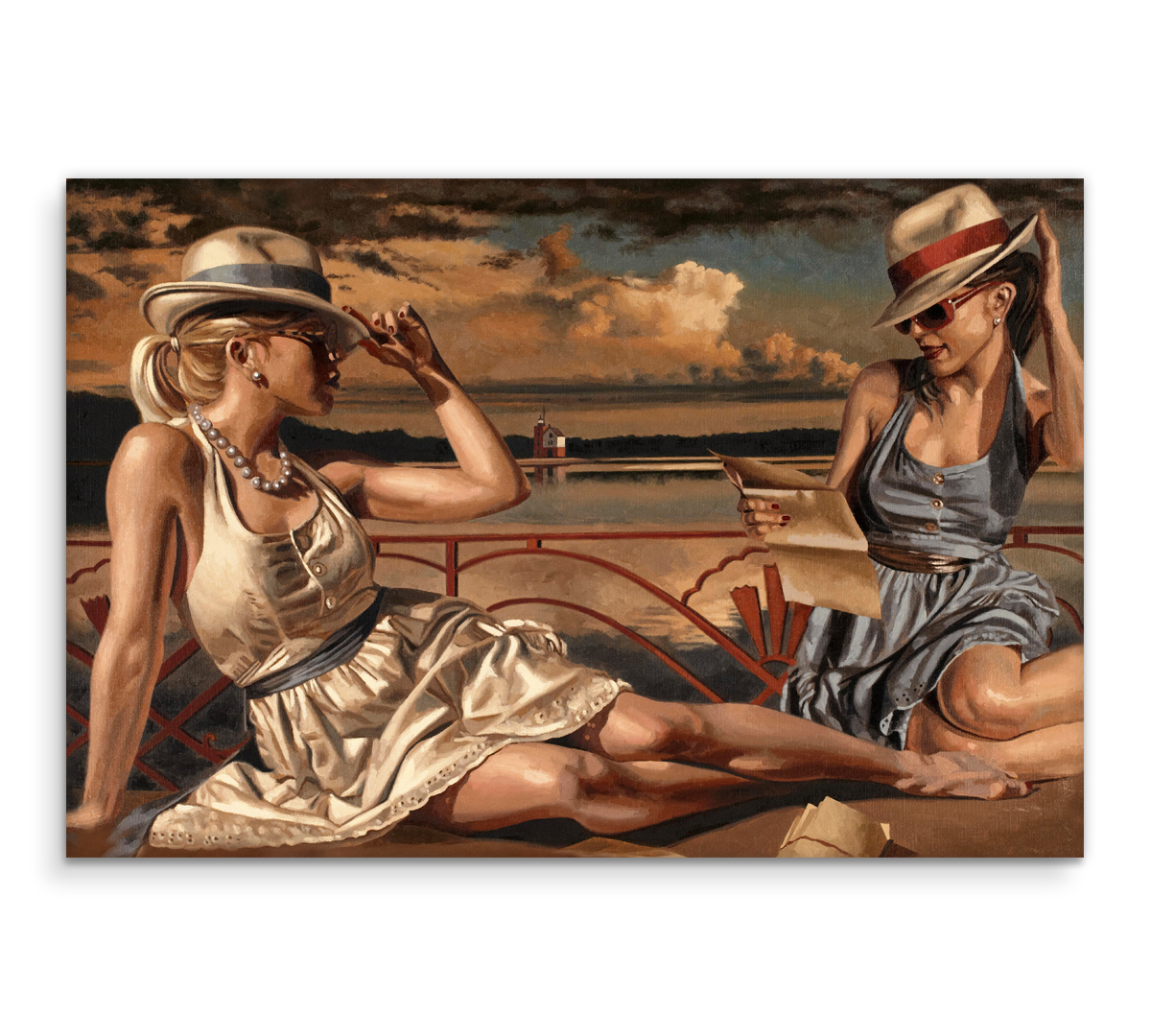 

Картина интерьерная на холсте Poly Print Art Подружки Перигрин Хиткот 50х70 см.