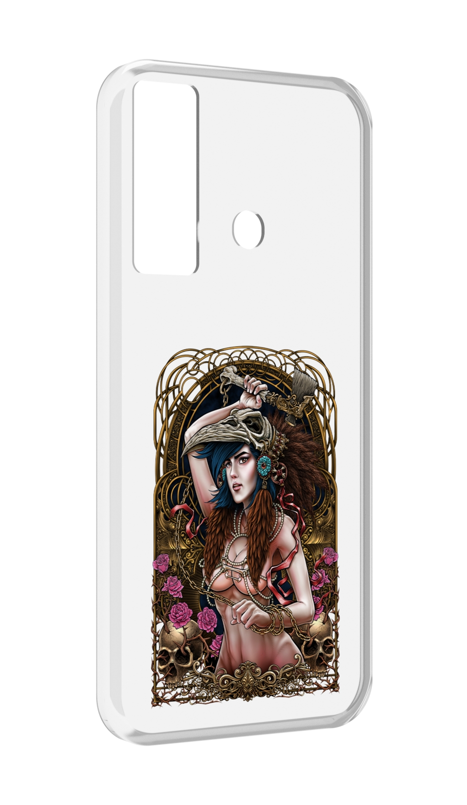 

Чехол MyPads красивая девушка рисунок для Tecno Camon 17, Прозрачный, Tocco