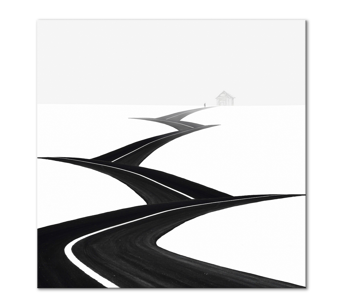 

Картина интерьерная на холсте Poly Print Art Дорога 50х50 см.