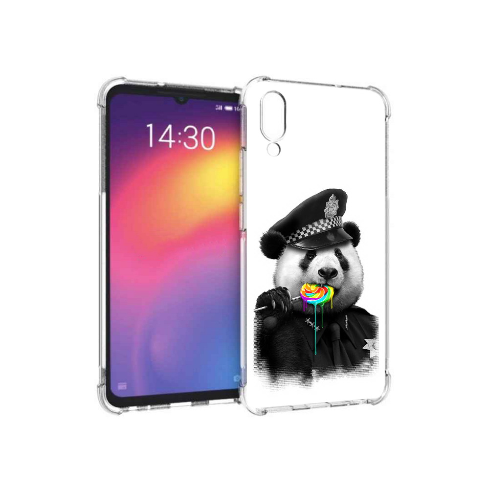 

Чехол MyPads Tocco для Meizu Note 9 Панда полиция (PT134513.88.130), Прозрачный, Tocco