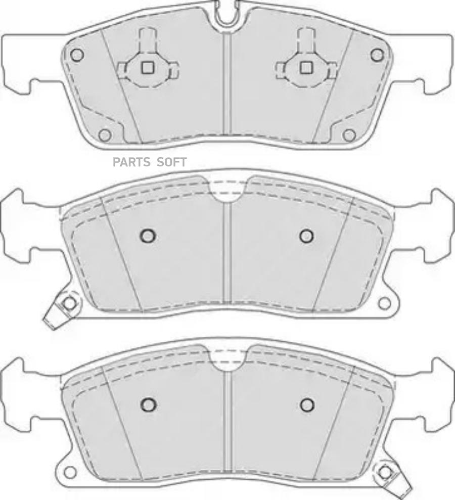 Колодки mercedes w166 2006=>