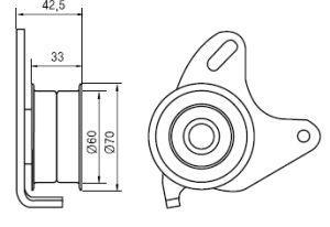 

Ролик Натяжителя Ремня Грм Gmb Gt10140