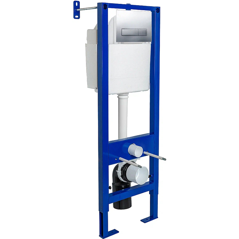 

Инсталляция для унитаза Berges Wasserhaus Atom 410 040338 с клавишей смыва хром