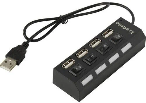 

USB-Хаб ExeGate (EX293977RUS), Черный