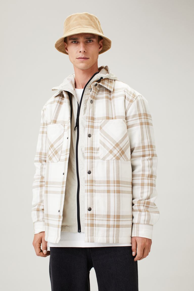 

Рубашка мужская H&M 1070735001 белая M (доставка из-за рубежа), Белый, 1070735001