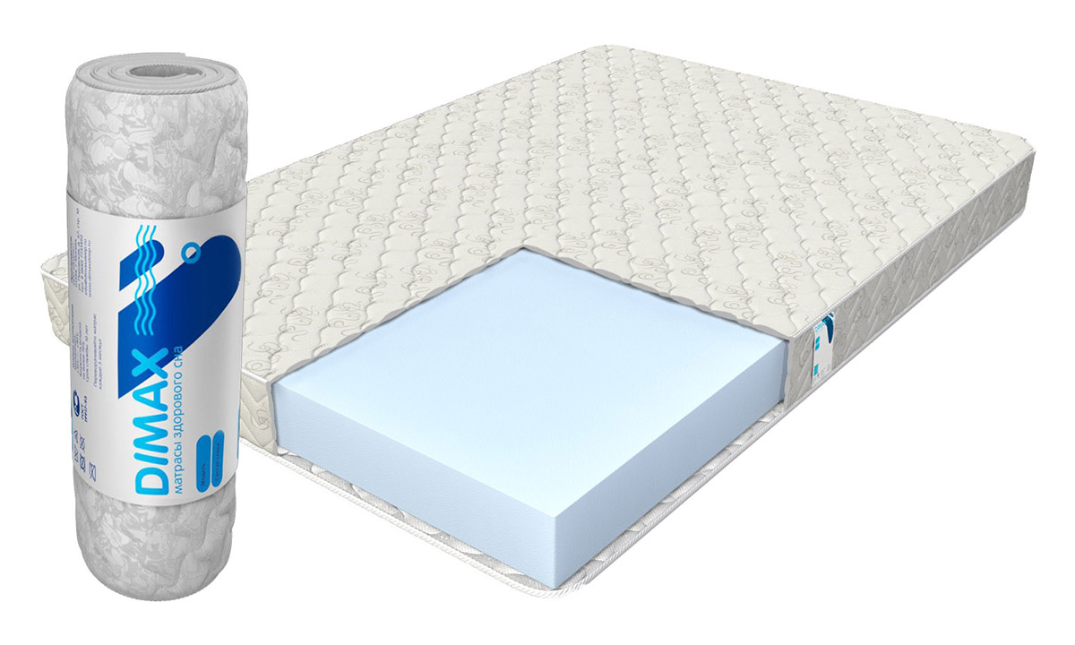 

Матрас ортопедический беспружинный DIMAX Практик Чип Ролл 14 85х185, Практик Чип Ролл 14