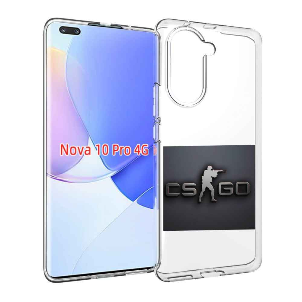 Чехол MyPads CS go логотип мужской для Huawei Nova 10 Pro противоударный