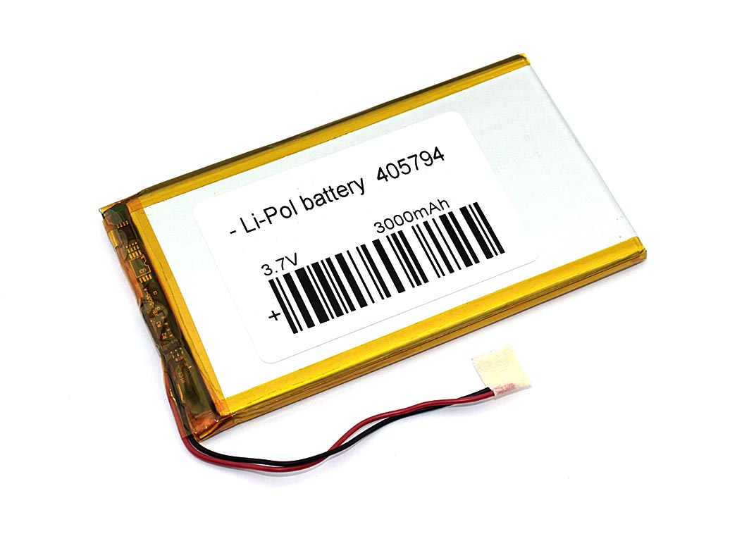 Аккумуляторная батарея OEM Li-Pol 4*57*94мм 2pin 3.7V/3000mAh 600007387767