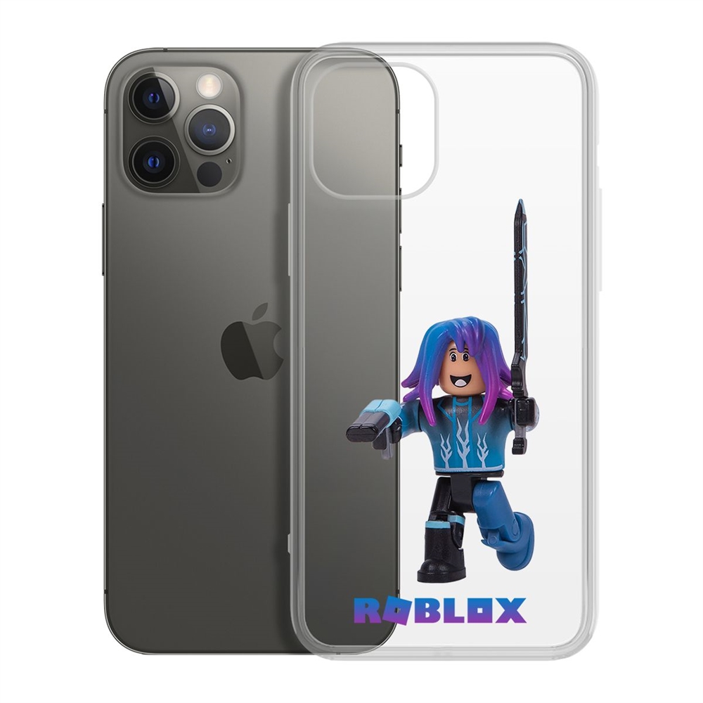 

Чехол-накладка Krutoff Clear Case Roblox-Паркурщик для iPhone 12 Pro Max, Прозрачный