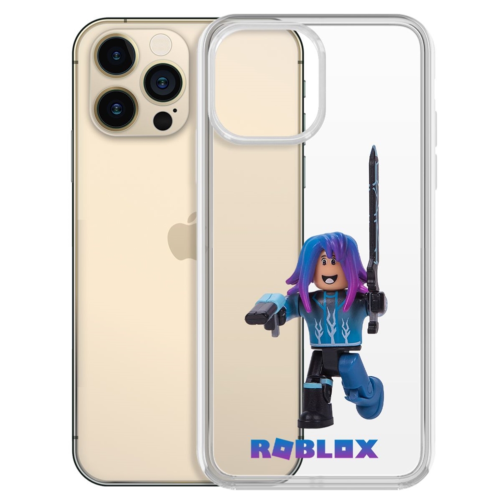 

Чехол-накладка Krutoff Clear Case Roblox-Паркурщик для iPhone 13 Pro Max, Прозрачный