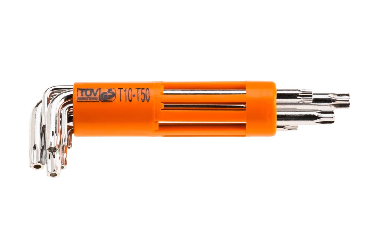 09-524_набор ключей шестигран torx t10-t50 мм, 8 шт.
