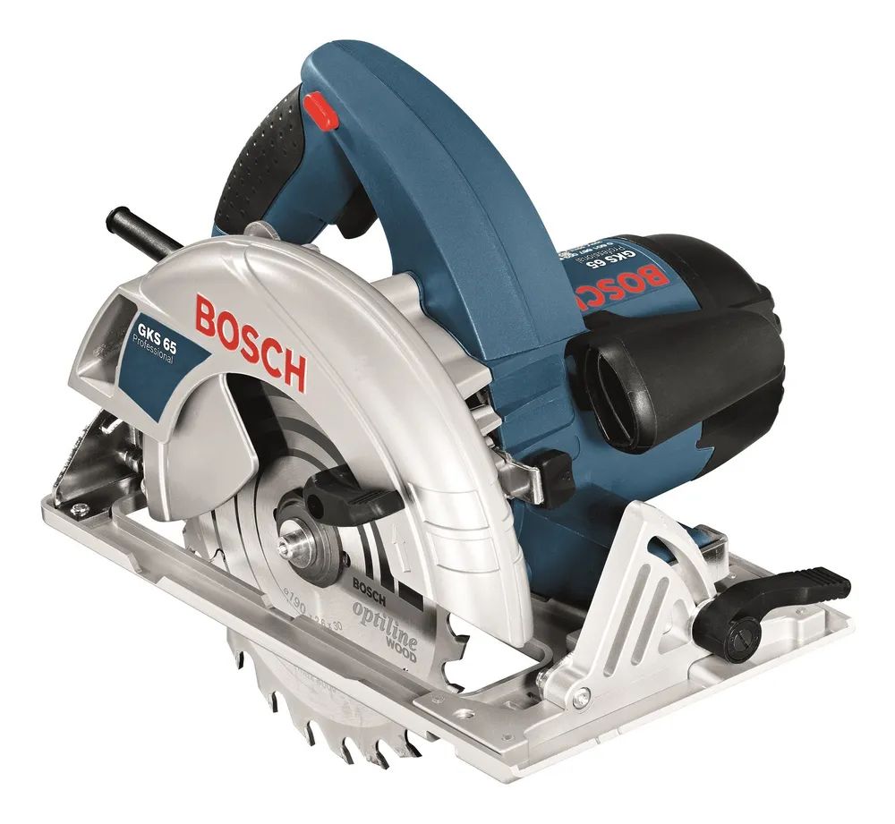 фото Сетевая циркулярная пила bosch gks 65, 1600вт, 190 мм (0601667000)