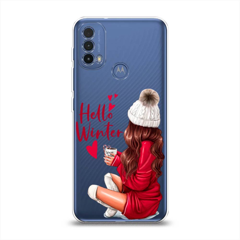

Чехол на Lenovo K14 PlusHello winter, Красный;белый;коричневый, 243550-5