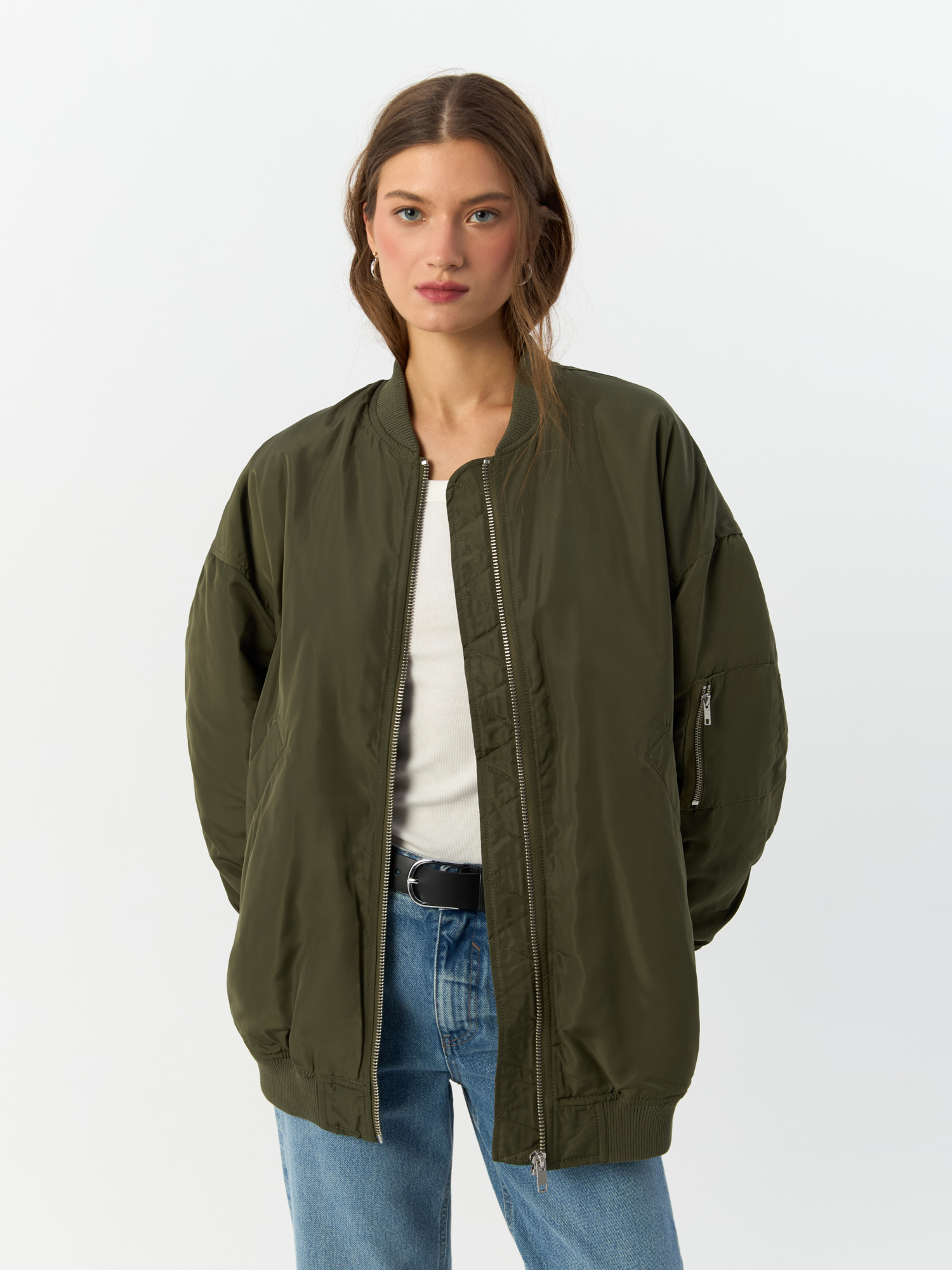 

Куртка H&M для женщин, хаки, размер XL, 922224001, 922224001