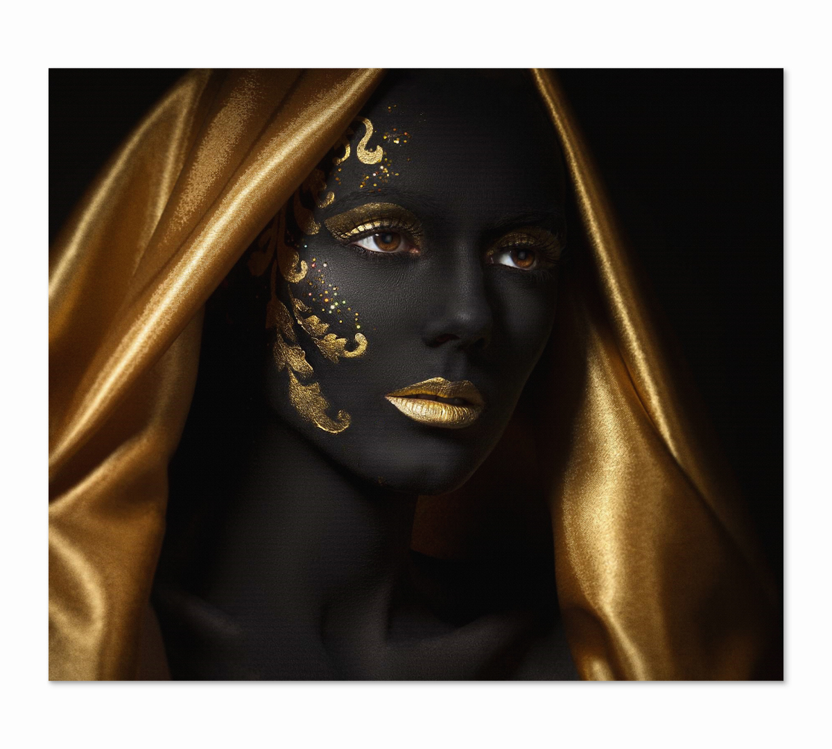 

Картина интерьерная на холсте Poly Print Art Черное золото 60х50 см.