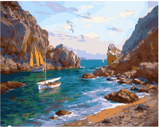 

Картина по номерам Paintboy PK 11116 Вечер в бухте 40*50, PK11116