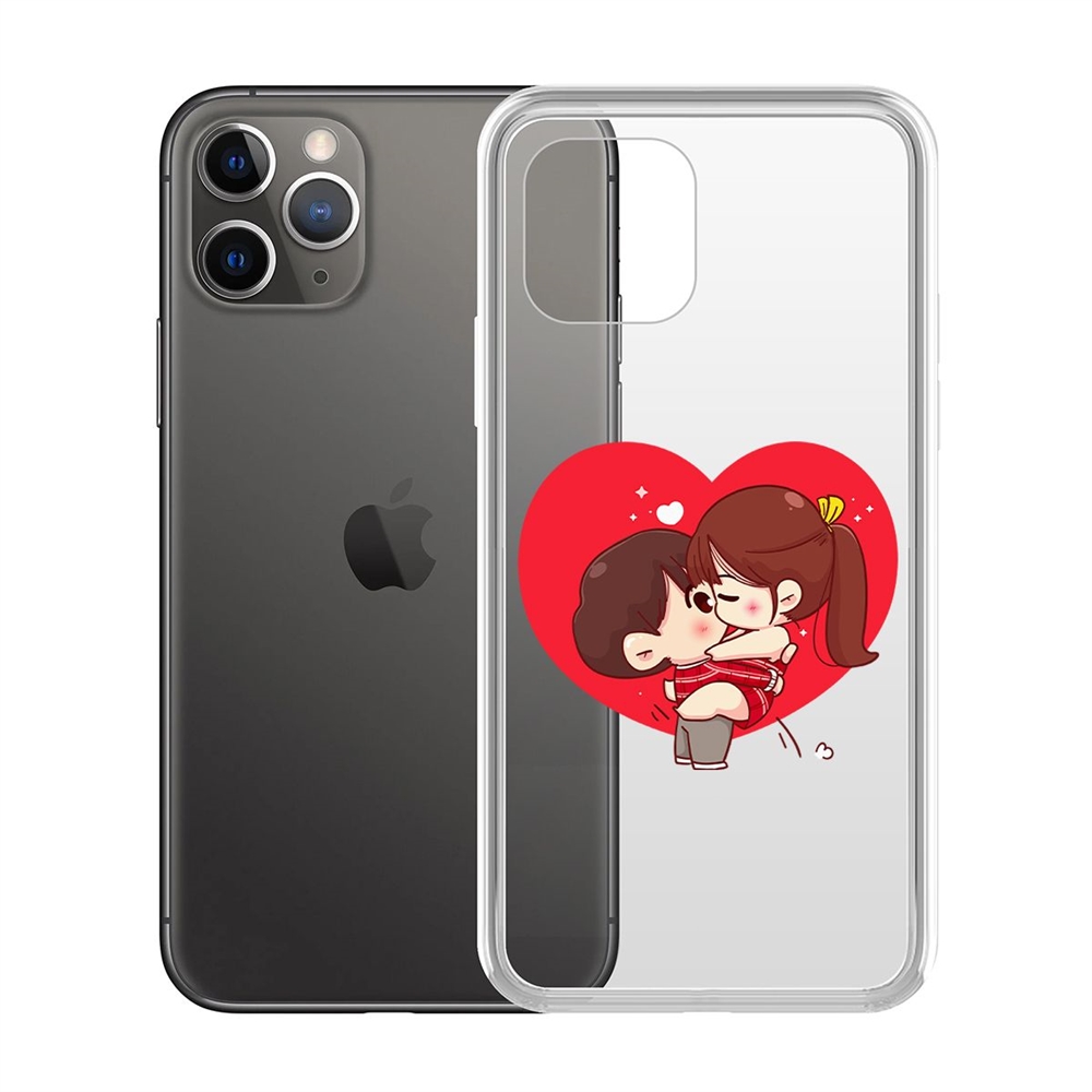 

Чехол-накладка Krutoff Clear Case Аниме любовь для iPhone 11 Pro, Прозрачный