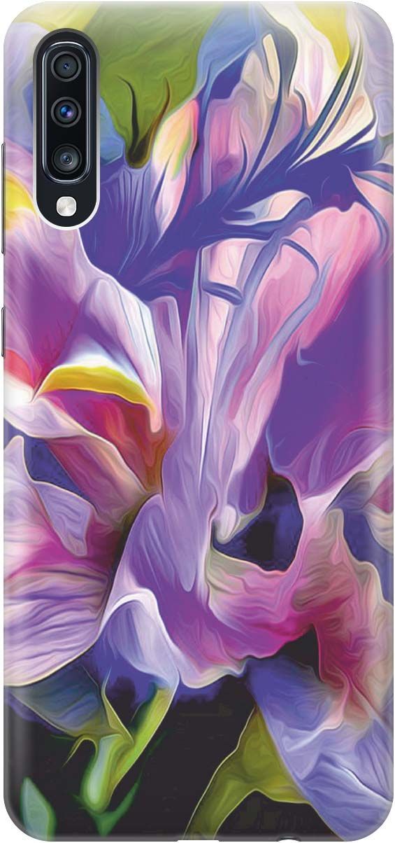 

Чехол на Samsung Galaxy A70/A70s с принтом "Цветочная абстракция", Зеленый;синий, 390