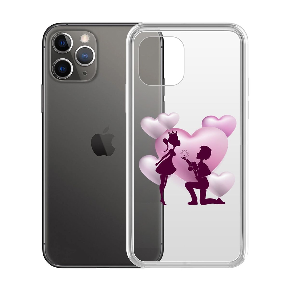 

Чехол-накладка Krutoff Clear Case Будь моей для iPhone 11 Pro, Прозрачный