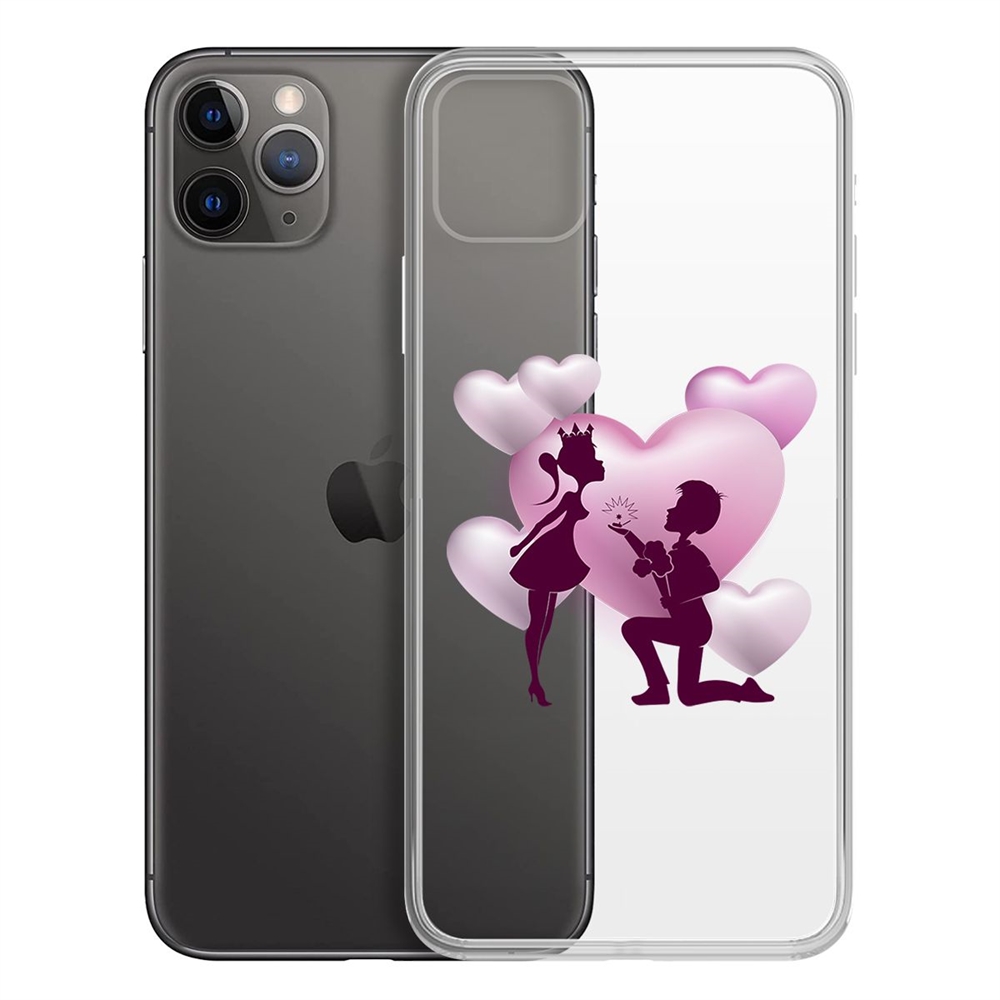 

Чехол-накладка Krutoff Clear Case Будь моей для iPhone 11 Pro Max, Прозрачный