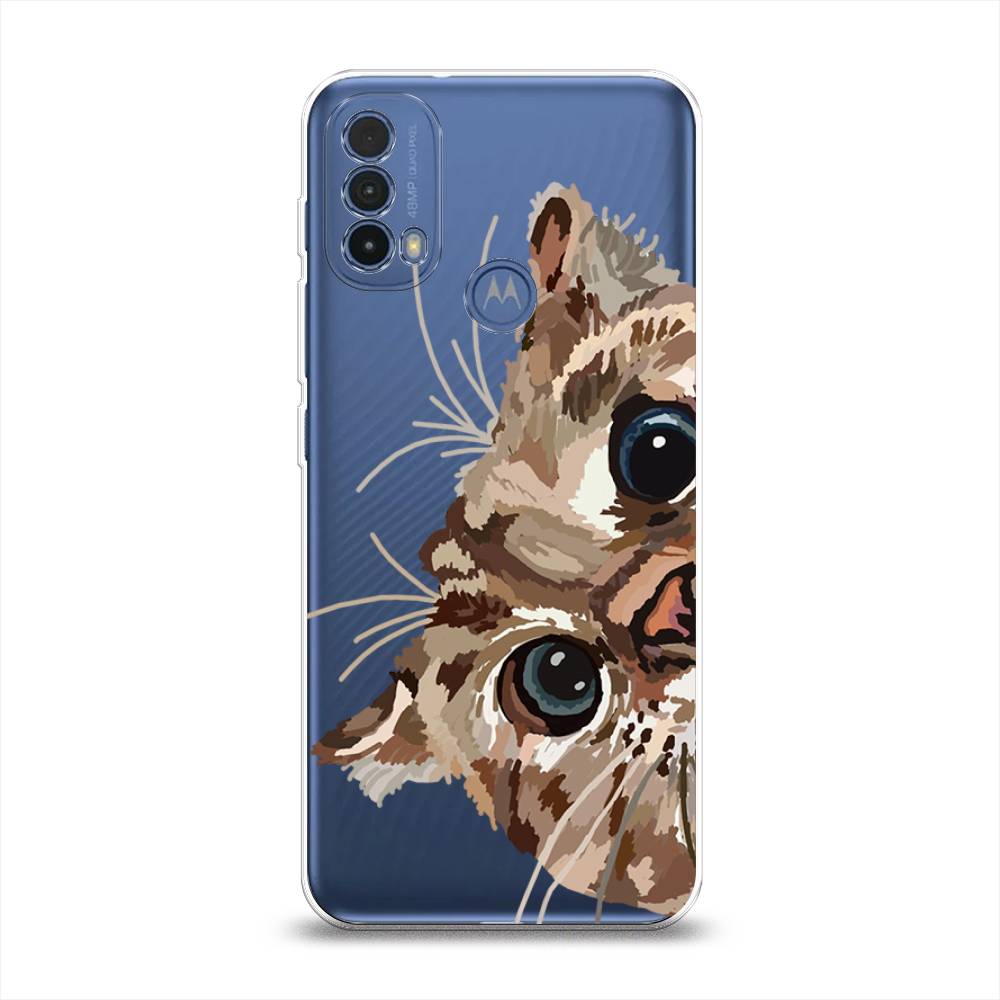 

Чехол на Lenovo K14 Plus "Любопытный кот", Коричневый;синий;черный, 243550-1