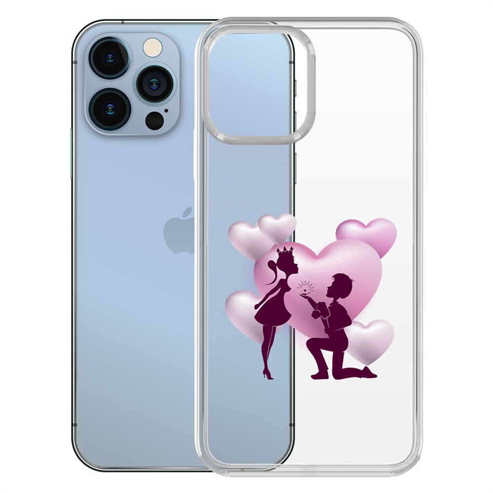 

Чехол-накладка Krutoff Clear Case Будь моей для iPhone 13 Pro, Прозрачный