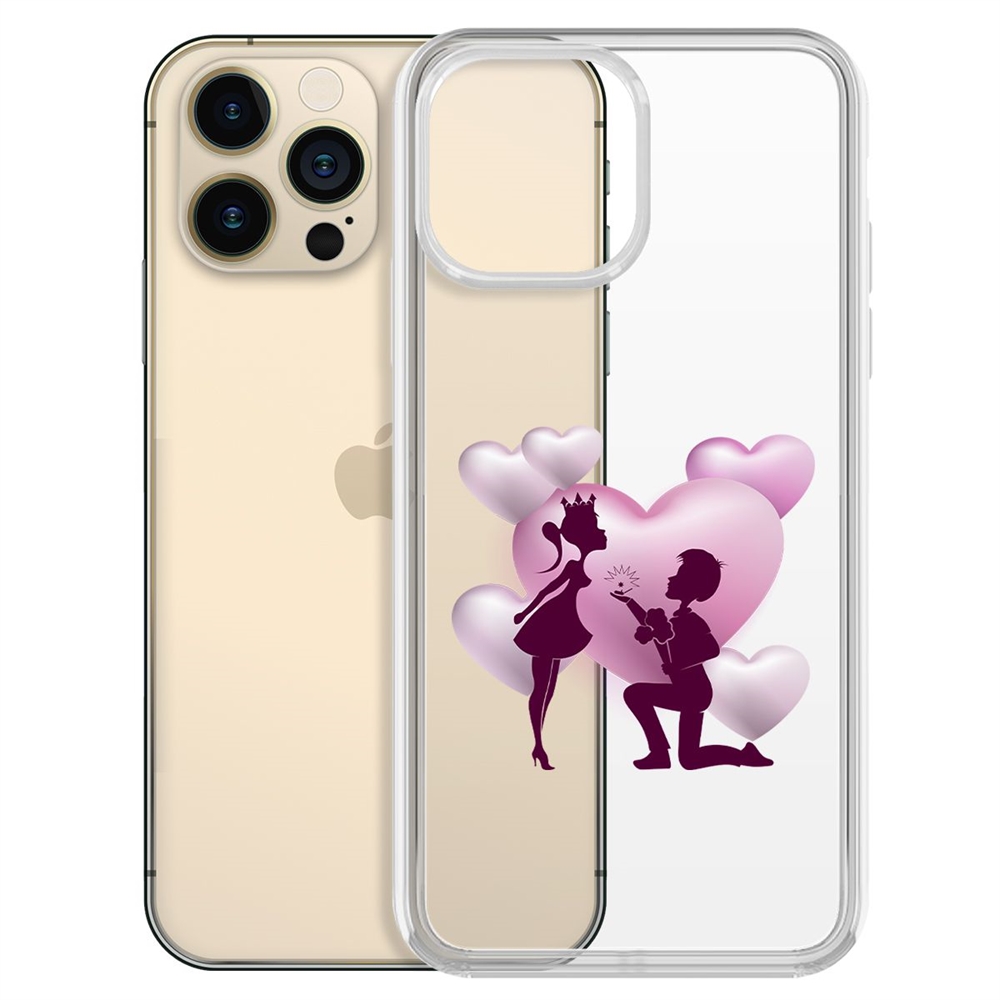 

Чехол-накладка Krutoff Clear Case Будь моей для iPhone 13 Pro Max, Прозрачный