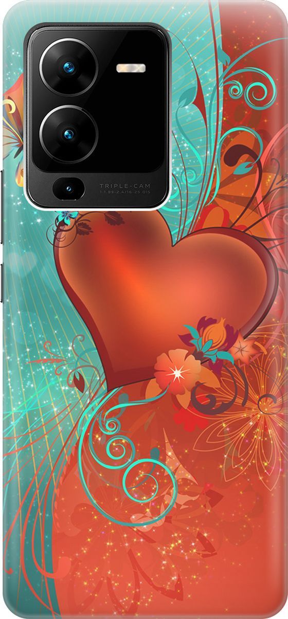 Силиконовый чехол на Vivo V25 Pro 5G с принтом 