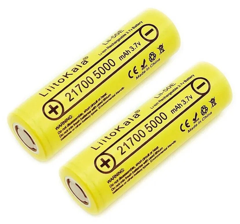 Аккумулятор 21700 Li-Ion LiitoKala Lii-50E 5000mAh 3,7В (2шт) 600011167410