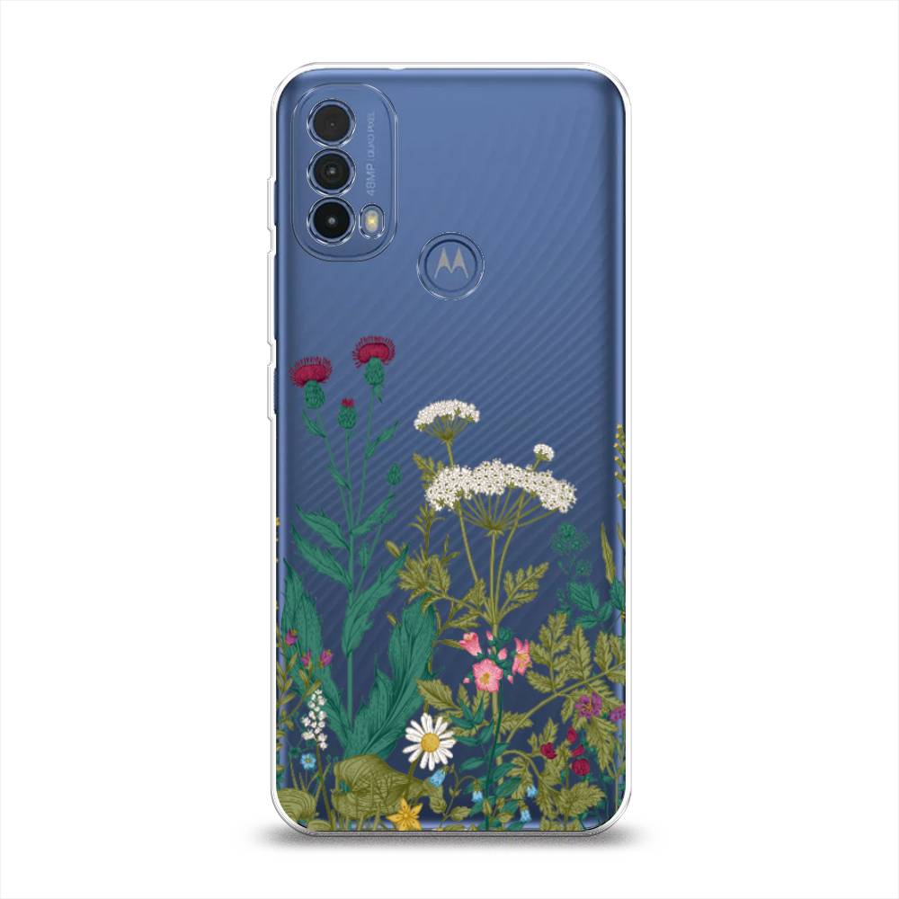 

Чехол на Lenovo K14 Plus "Дикие полевые цветы", Зеленый;розовый;белый, 243550-2