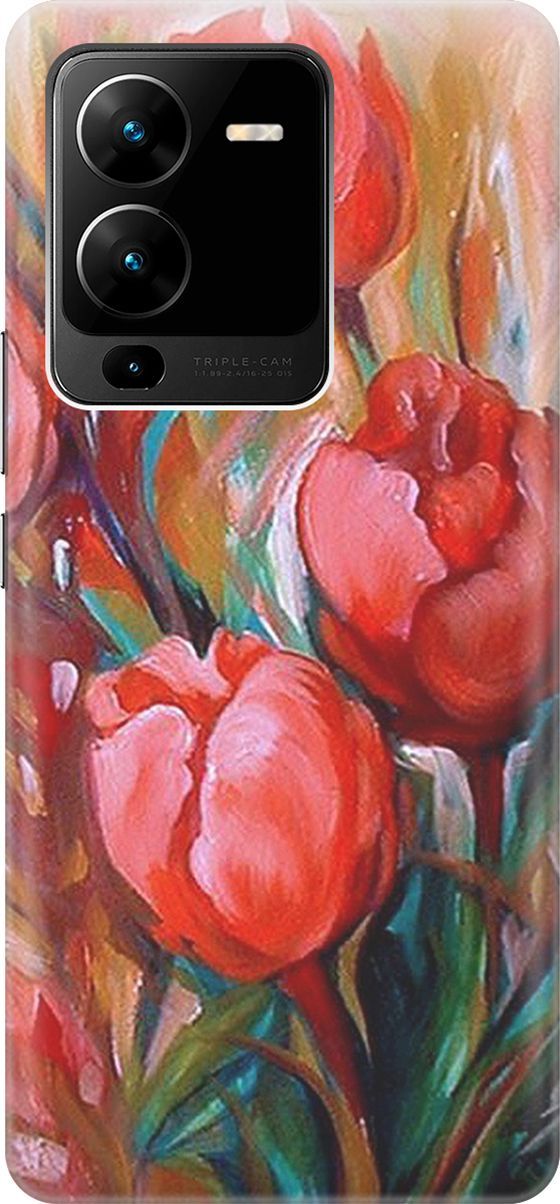 Силиконовый чехол на Vivo V25 Pro 5G с принтом 