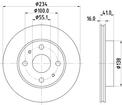 

Тормозной диск NISSHINBO nd1020k, Ок