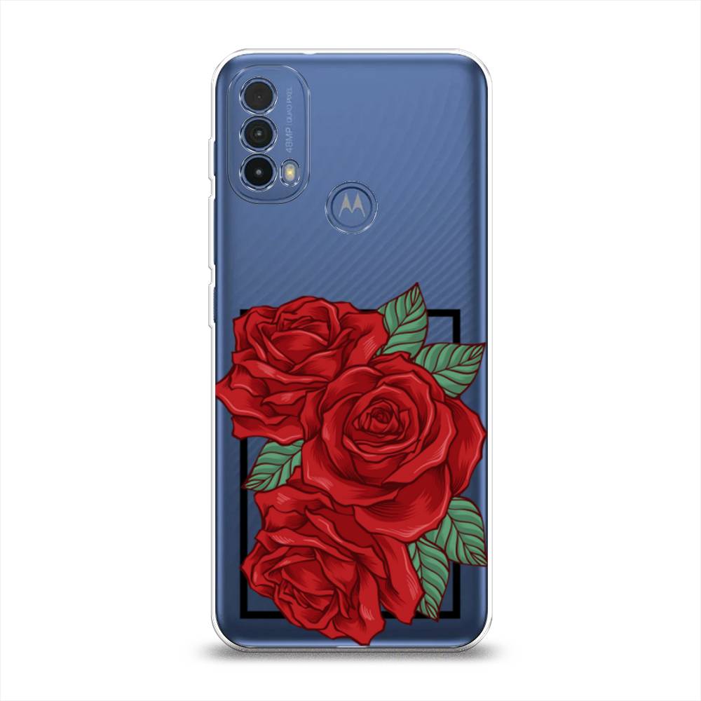 

Чехол на Lenovo K14 Plus "Три алые розы", Красный, 243550-2