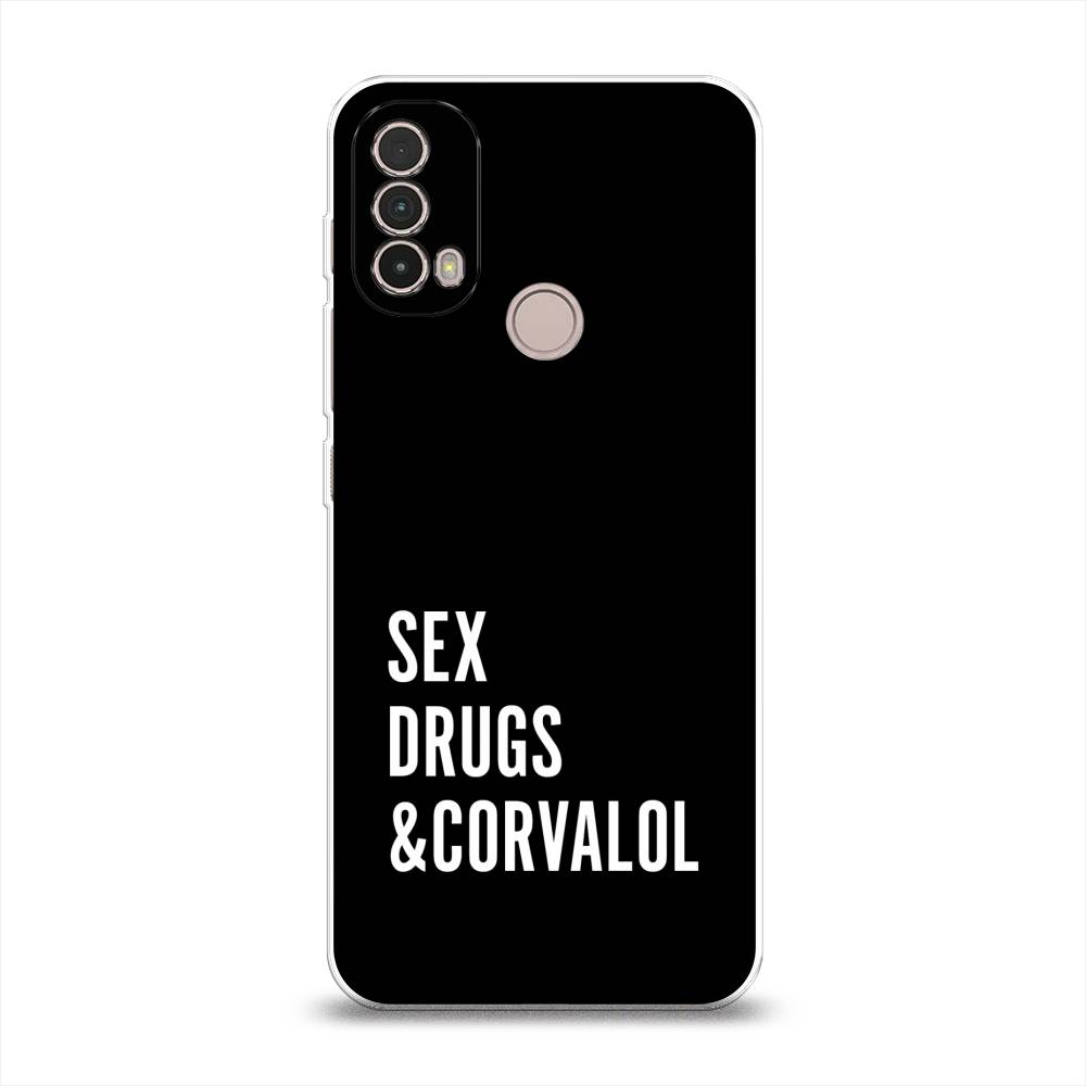 

Чехол на Lenovo K14 Plus/Motorola Moto E20/E30/E40 "Corvalol", Черный;серый;белый, 243650-6