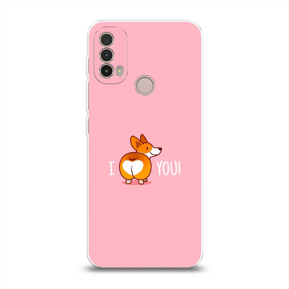 

Чехол на Lenovo K14 Plus "Корги I love you", Розовый;коричневый;белый, 243650-1